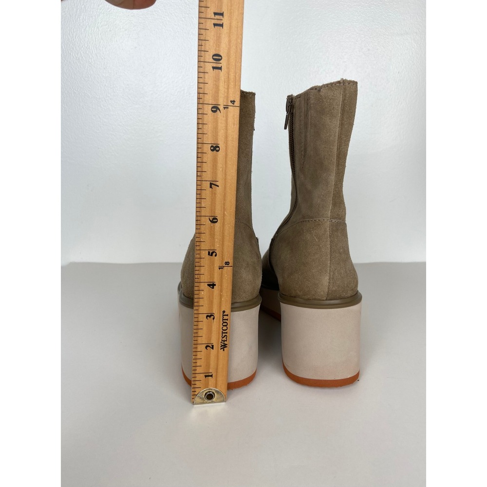 Matisse Gavin Tan Suede Platform Ankle Boots Size 10 M Chunky Block Heel Boho - Picture 7 of 13